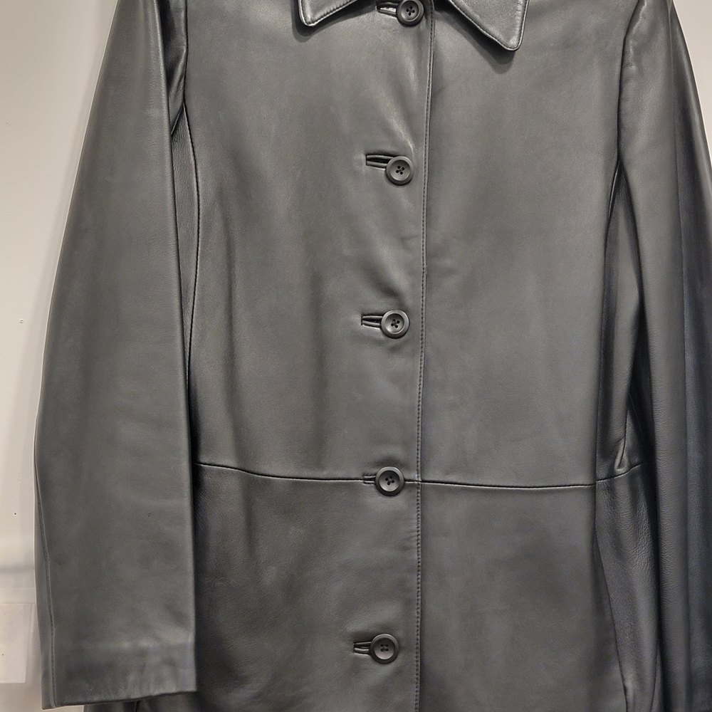 Valerie Stevens Black Leather Jacket